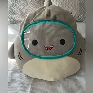 Squishmallows Plush in Cream and Black shark